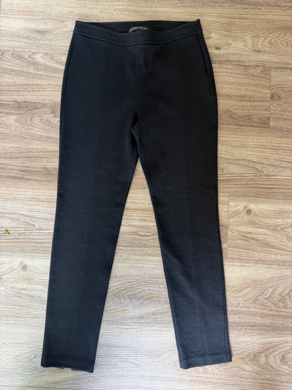 St. John Wool Black Leggins Pants Size: 4